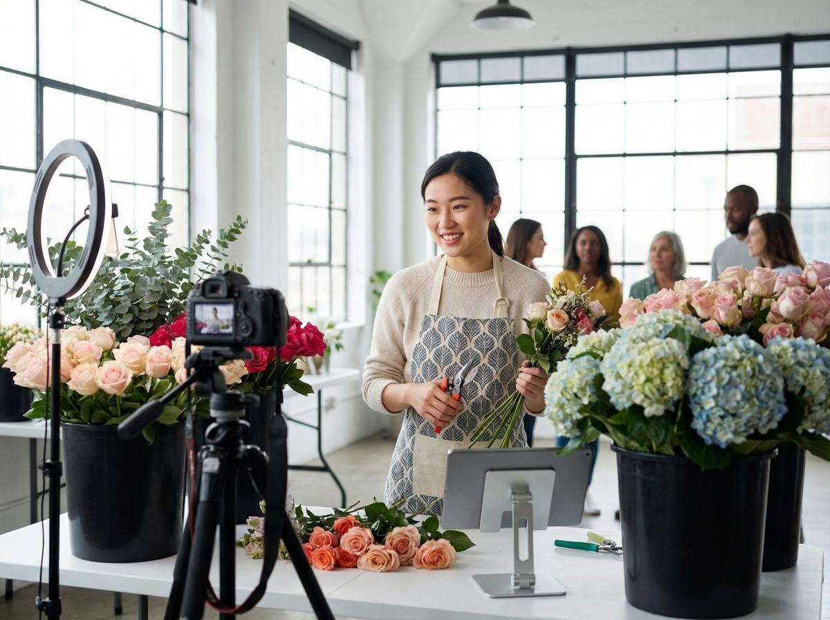 网红主播传媒花艺教程传媒
